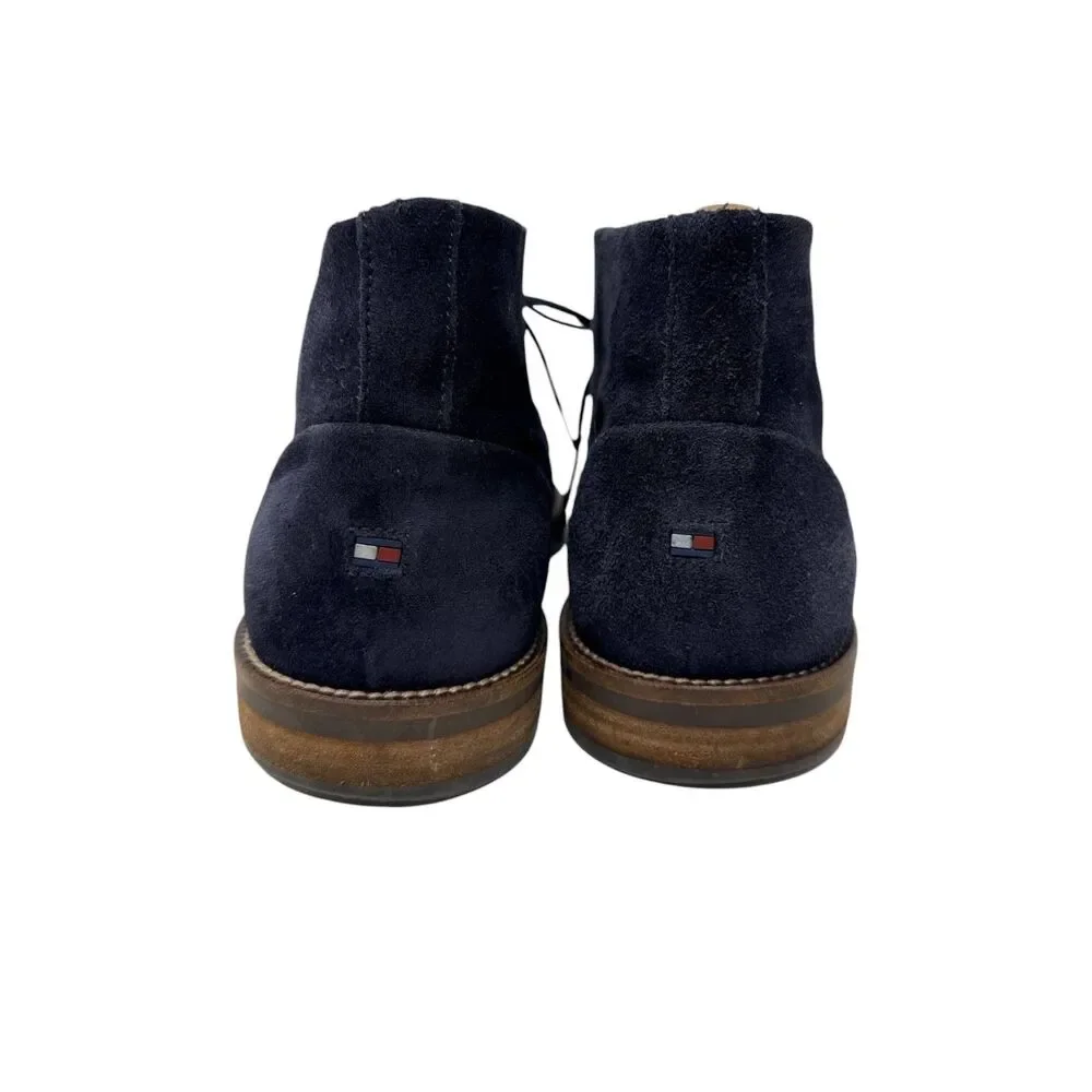 Tommy Hilfiger Mens booties Size 10 Chukka Boot Blue Suede